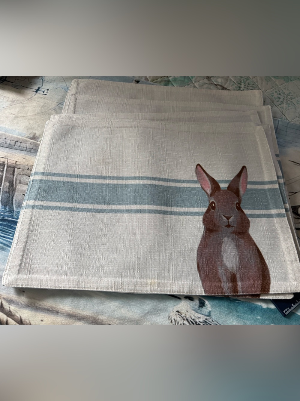 Set of 6 Bunny Placemats